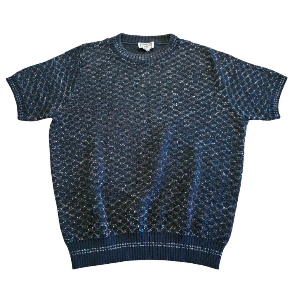 Keneth Too! Plus Vintage 80s Sweater Size Medium/Large Eclectic‎ Metallic Winter